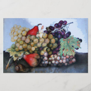 SEASON ' S FRUITS 1 - GRAPES EN PEARS BRIEFPAPIER