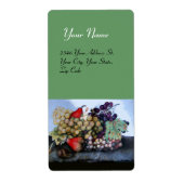 SEASON ' S FRUITS 1 - GRAPES EN PEARS - groen Etiket (Voorkant)