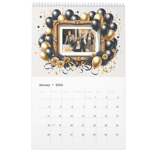 Seasonal Custom Photo Frame Calendar Kalender (Jan 2026)