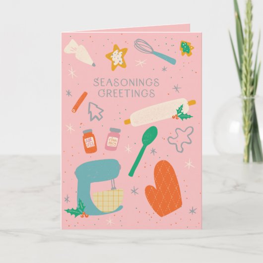 Seasoning Salutations Fête Carte de voeux (Devant)