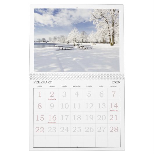 "SEASONS" 2026 WANDKALENDER KALENDER (Feb 2026)