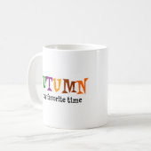 seasons autumn favorite time coffee mug (Devant gauche)