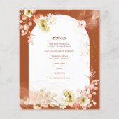 Seasons Fall Earthen Mix Boho Bloem Bruiloft (Achterkant)