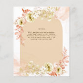 Seasons Fall Earthen Mix Boho Floral Wedding (Achterkant)