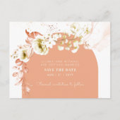 Seasons Fall Earthen Mix Boho Floral Wedding Briefkaart (Voorkant)