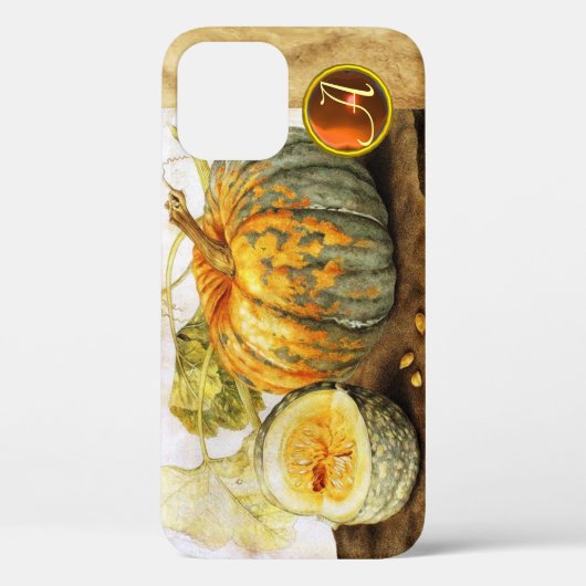 SEASON'S FRUITS/PUMPKINS MONOGRAM Case-Mate iPhone CASE (Achterkant)