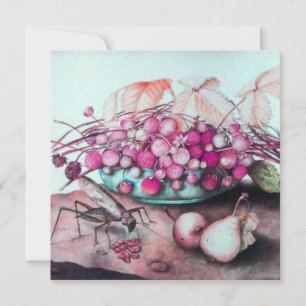 SEASON'S FRUITS / STRAWBERRIES PEARS Black Pink Aankondiging