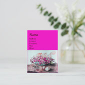 SEASON'S FRUITS/STRAWBERRIES, PEARS Fuchsia Blue Visitekaartje (Staand voorkant)