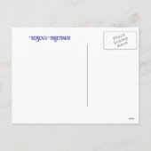 Seasons Greeting Holiday Fox and Snow Feestdagenkaart (Achterkant)