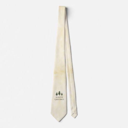 Seasons Greeting Trio of Trees Stropdas (Voorkant)