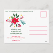 SEASONS GREETINGS Business CUSTOM PHOTO  Feestdagenkaart (Achterkant)