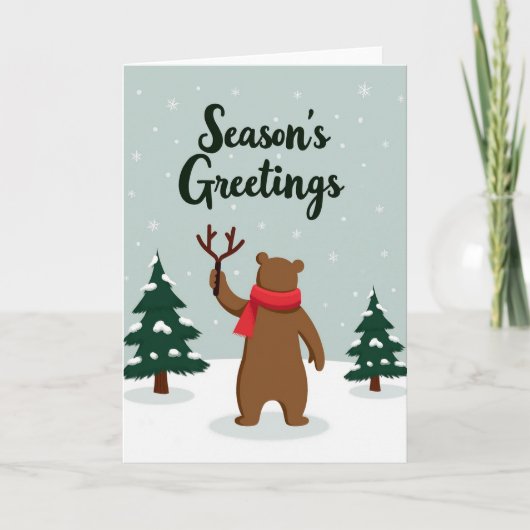 Seasons Greetings Card Kaart (Voorkant)