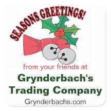 Seasons Greetings Jingle Bells en Holly