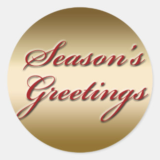 "Season's Greetings" Stickers