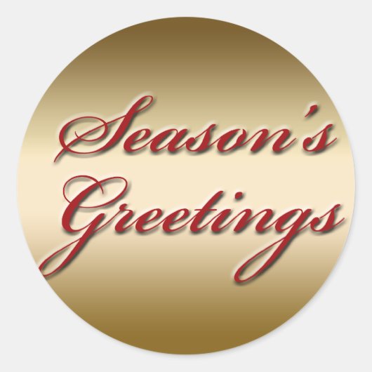 "Season's Greetings" Stickers (Voorkant)