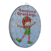 Season's Groeten Elf Dart Board Dartbord (Voorkant Links)