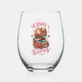 Season's Readings Cozy Kitten Wijnglas Zonder Voet (Voorkant)