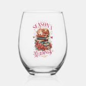 Season's Readings Cozy Kitten Wijnglas Zonder Voet (Achterkant)
