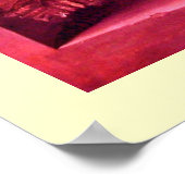 SEASON'S VRUCHTEN - antiek roze crème Poster (Hoek)