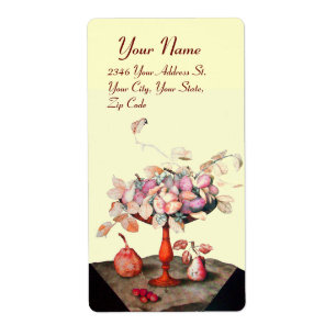 SEASON'S VRUCHTEN, JASMINES, LEAVES PUNES Pink Yel Etiket