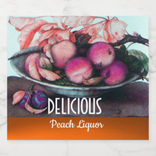 SEASON'S VRUCHTEN / PEACHES Peach liqueur Likeurfles Etiket