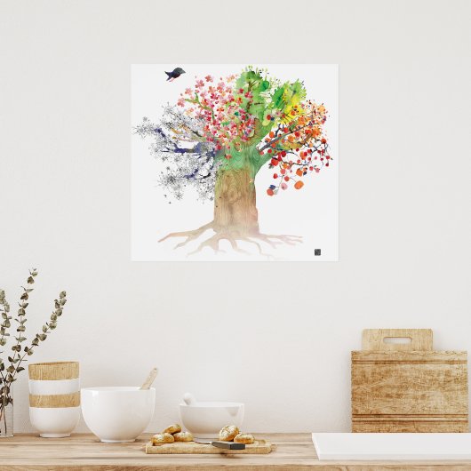 SEASONSTREE POSTER (Keuken)