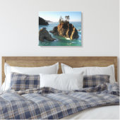 Seastack, Samuel Boardman State Park, Brookings, Canvas Afdruk (Insitu (Slaapkamer))