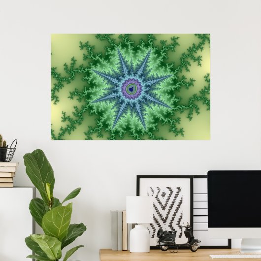 Seastar - Fractal Poster (Thuiskantoor)