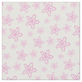 Seastar zeesterren tekenen roze witte stof (Close Up)