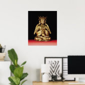Seated Buddha Poster (Thuiskantoor)