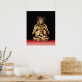 Seated Buddha Poster (Keuken)