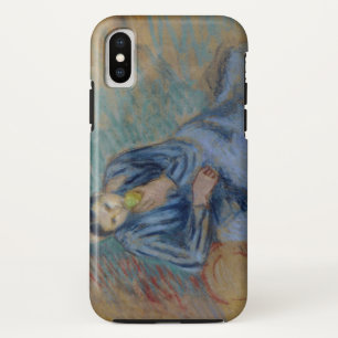 Seated Peasant Woman Cruning an Apple iPhone X Hoesje