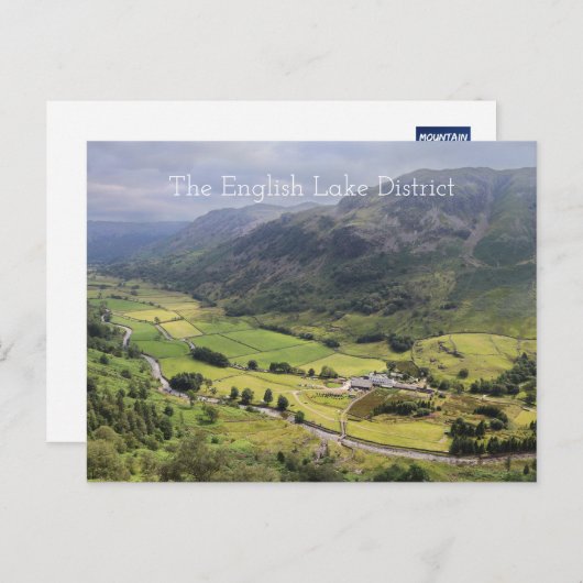 Seathwaithe Valley, het Engelse Lake District Briefkaart (Voorkant / Achterkant)