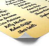 Seating Chart Poster - Doves Design (Coin)