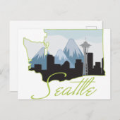 Seatle Briefkaart (Voorkant / Achterkant)