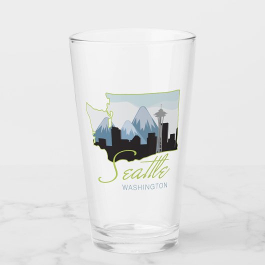Seatle Washington Glas (Voorkant)