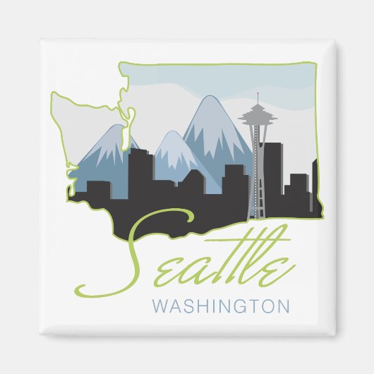 Seatle Washington Magneet (Voorkant)