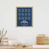 Seatrix Beach Theme Seat Chart Poster (Keuken)