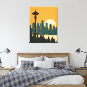 SEATTLE #1 CANVAS AFDRUK (Insitu (Slaapkamer))