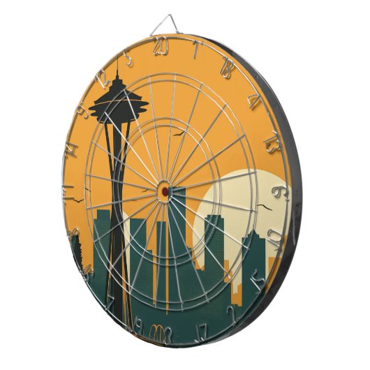 SEATTLE #1 DARTBORD (Voorkant Rechts)