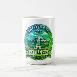 Seattle 2026 World Cup Host City Vintage Football  Koffiemok