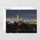 Seattle at Night Feestdagenkaart (Voorkant / Achterkant)