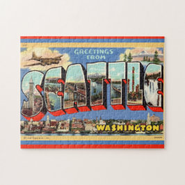 Seattle Begroeting 11x14 Legpuzzel