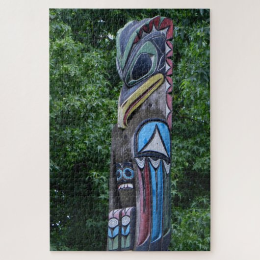 Seattle Bird Topped Totem Pole Legpuzzel (Verticaal)