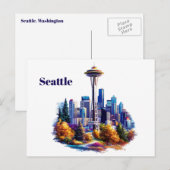 Seattle Briefkaart (Voorkant / Achterkant)