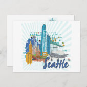 Seattle Briefkaart (Voorkant / Achterkant)