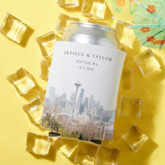 Seattle bruiloft gunst Custom Blikjeskoeler (Insitu Zomer)