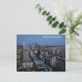 Seattle City in Washington Briefkaart (Staand voorkant)