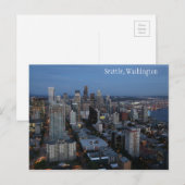 Seattle City in Washington Briefkaart (Voorkant / Achterkant)