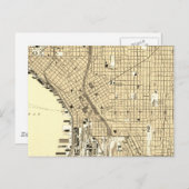 Seattle Downtown  kaart Reizen (Voorkant / Achterkant)